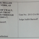Detail from a D.C. Superior Court foreclosure judgment entered April 10, 2014